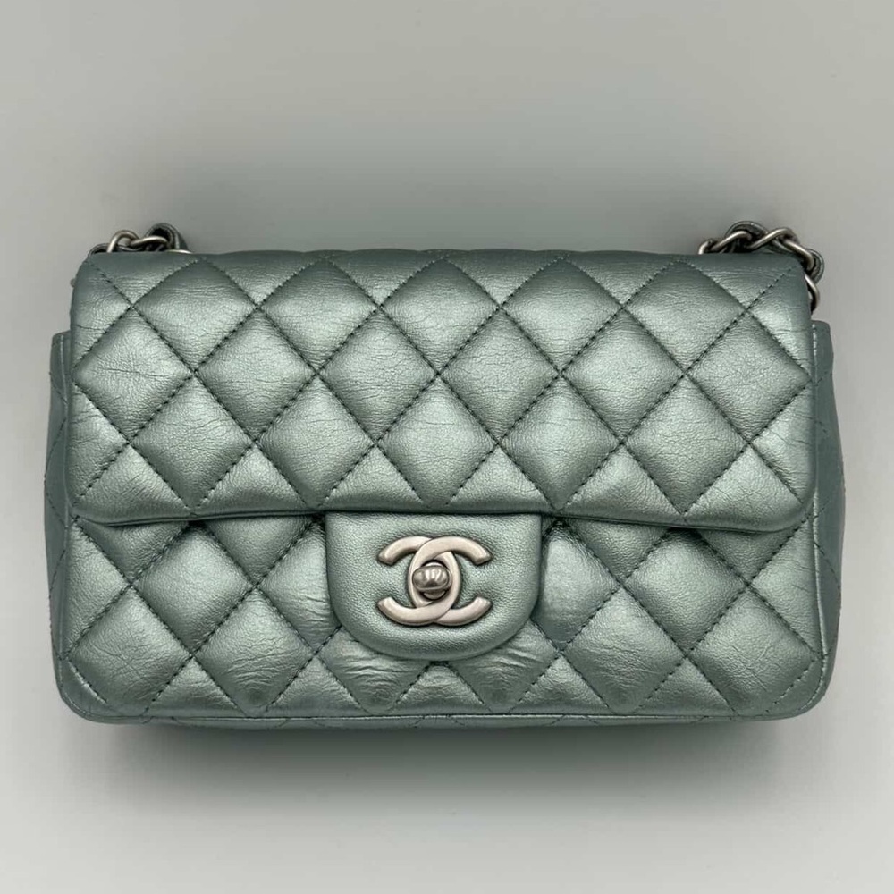 Chanel Classic Flap Pale Green - RARE COLOR